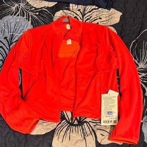 Lululemon Athletica Vibrant Red Bomber Jacket